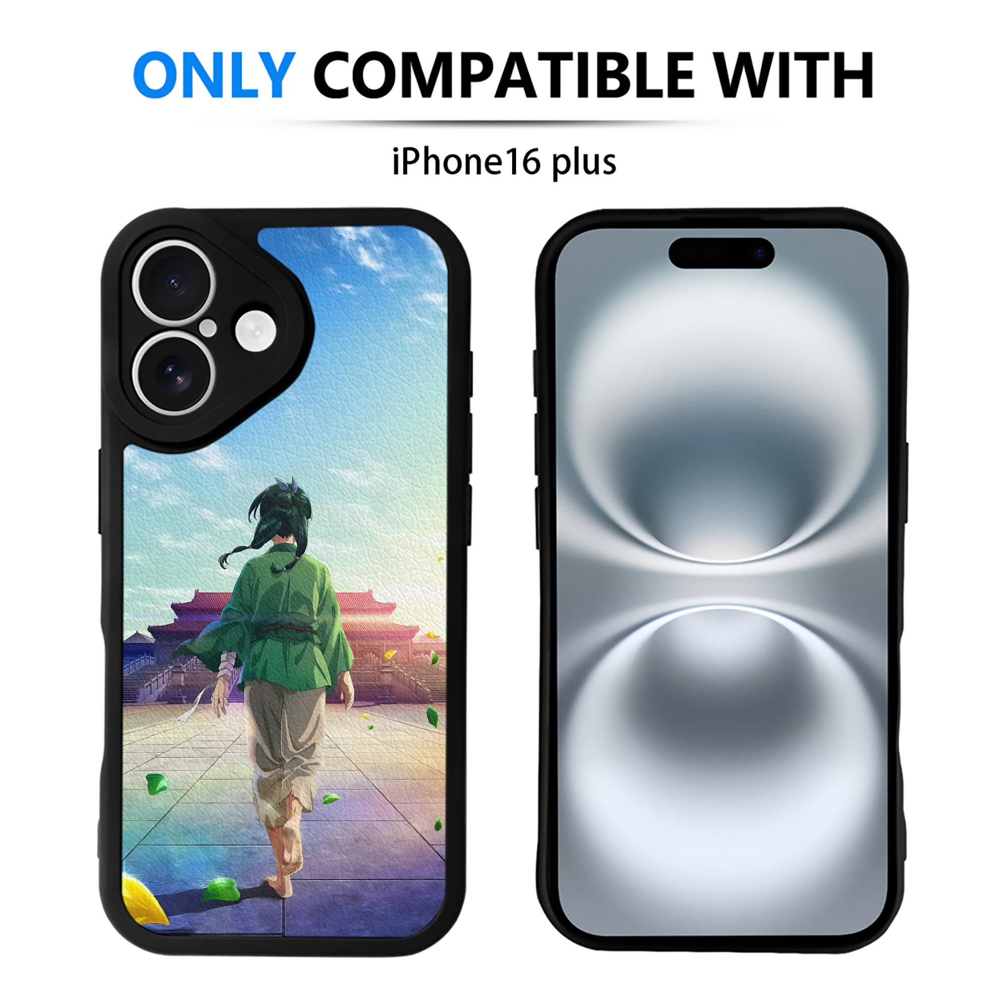 （画像用） 薬屋のひとりごと The Apothecary Diaries 【iPhone 16シリーズ対応】シリコンスマホケース（レザー調） 材質：シリコン